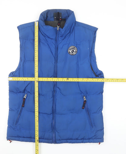 TOG24 Boys Blue Padded Bodywarmer Gilet 13 Years 158cm Polyester