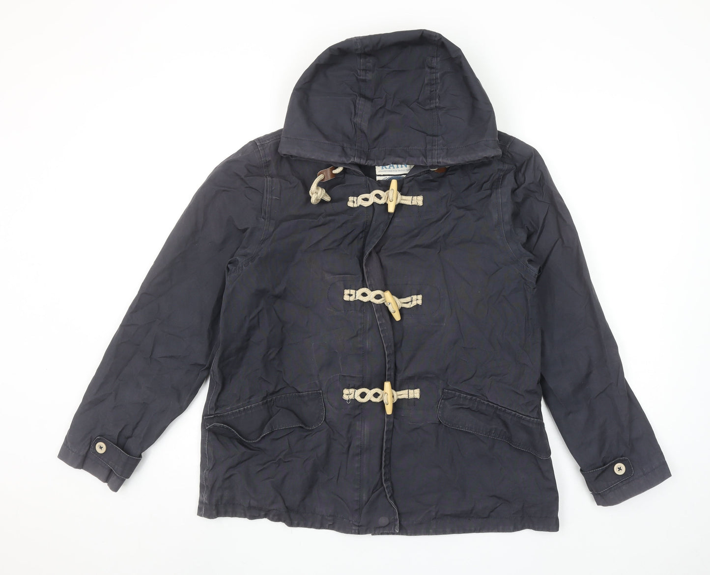 Womens UK Size 12 Seasalt Cornwall Blue Duffle Coat
