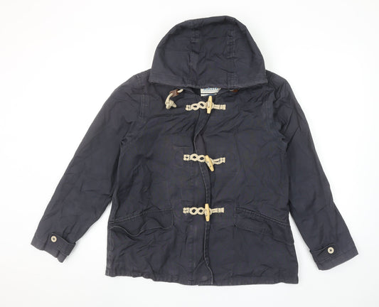 Womens UK Size 12 Seasalt Cornwall Blue Duffle Coat