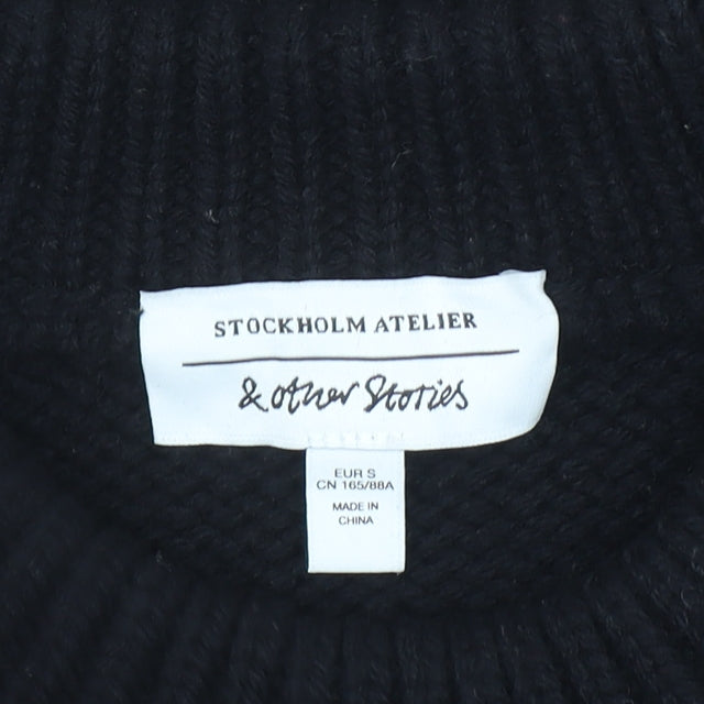 Womens UK Size S & Other Stories Black Vest Jumper