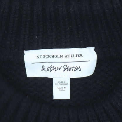 Womens UK Size S & Other Stories Black Vest Jumper