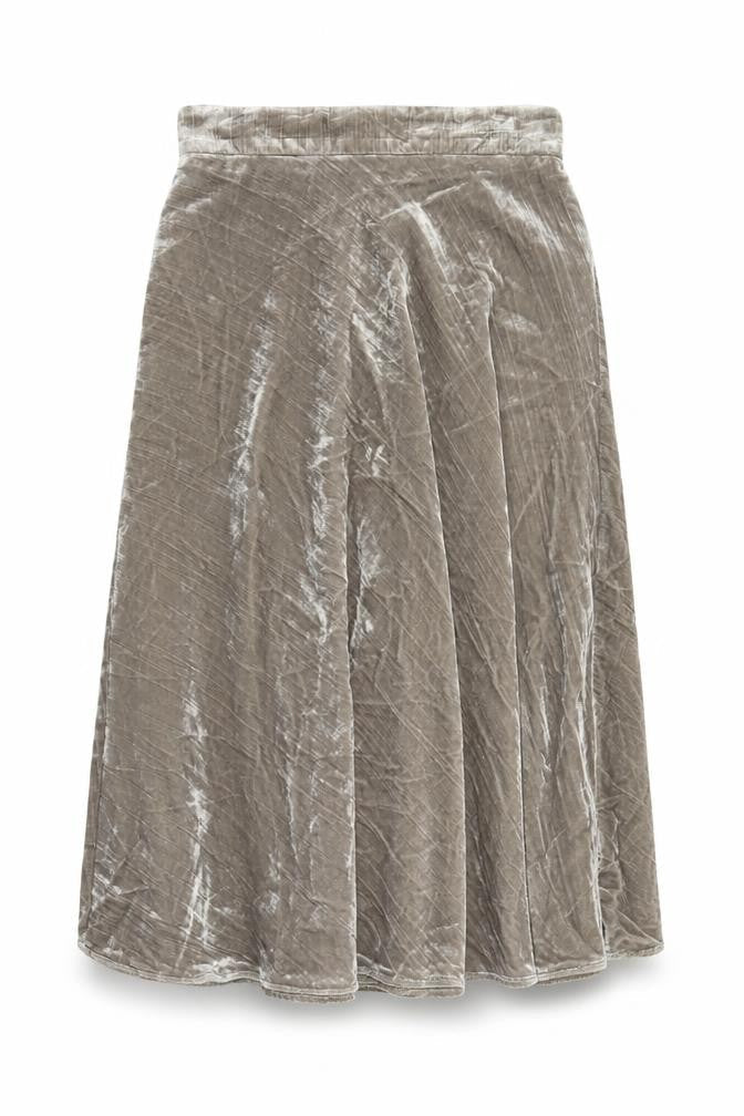 Womens UK Size 8 Marks and Spencer A-Line Velvet Skirt