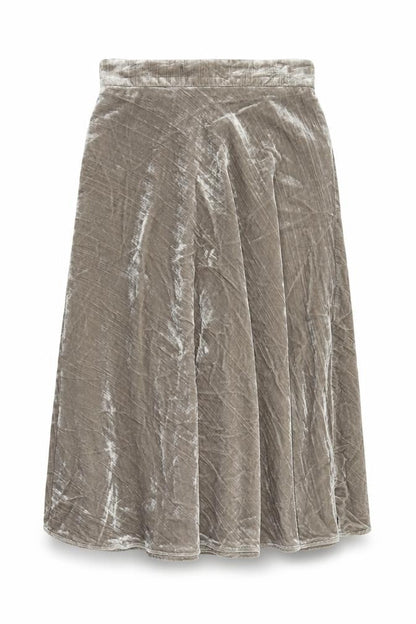 Womens UK Size 8 Marks and Spencer A-Line Velvet Skirt