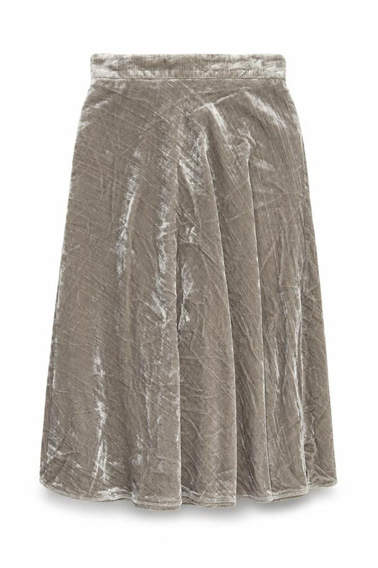Womens UK Size 8 Marks and Spencer A-Line Velvet Skirt