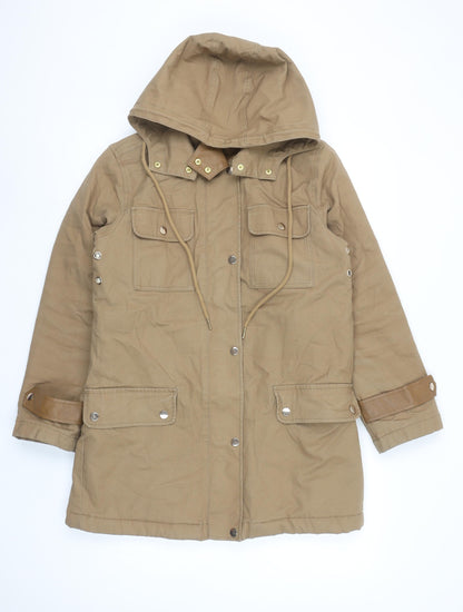 Womens UK Size 8 NEXT Beige Parka Coat