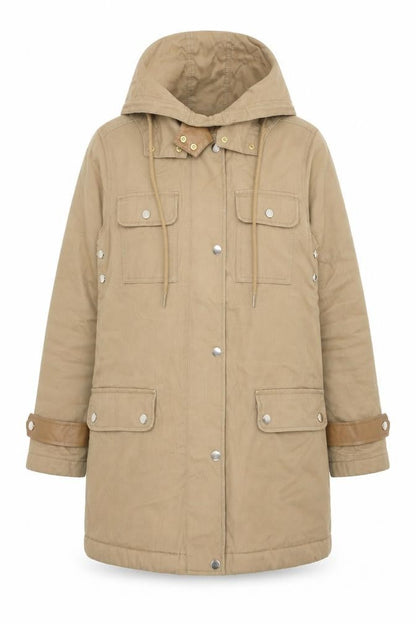 Womens UK Size 8 NEXT Beige Parka Coat