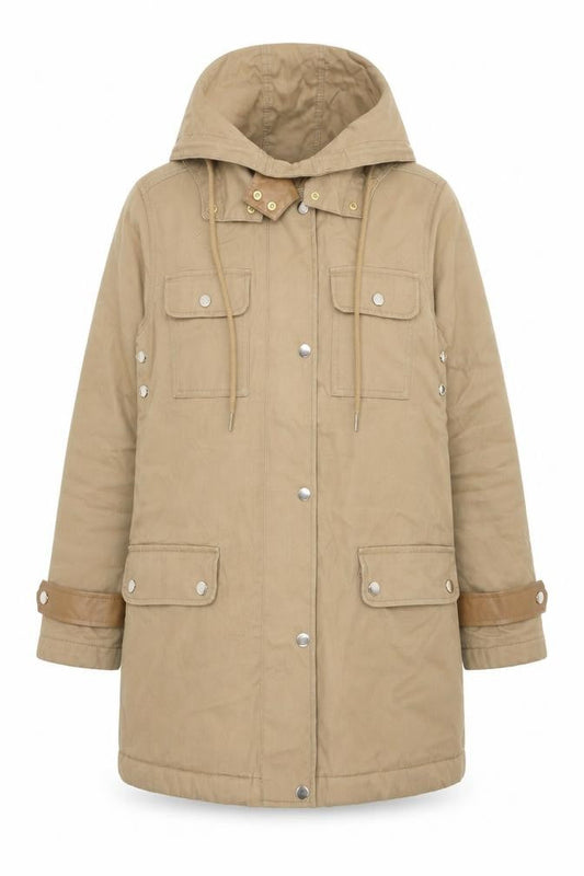 Womens UK Size 8 NEXT Beige Parka Coat