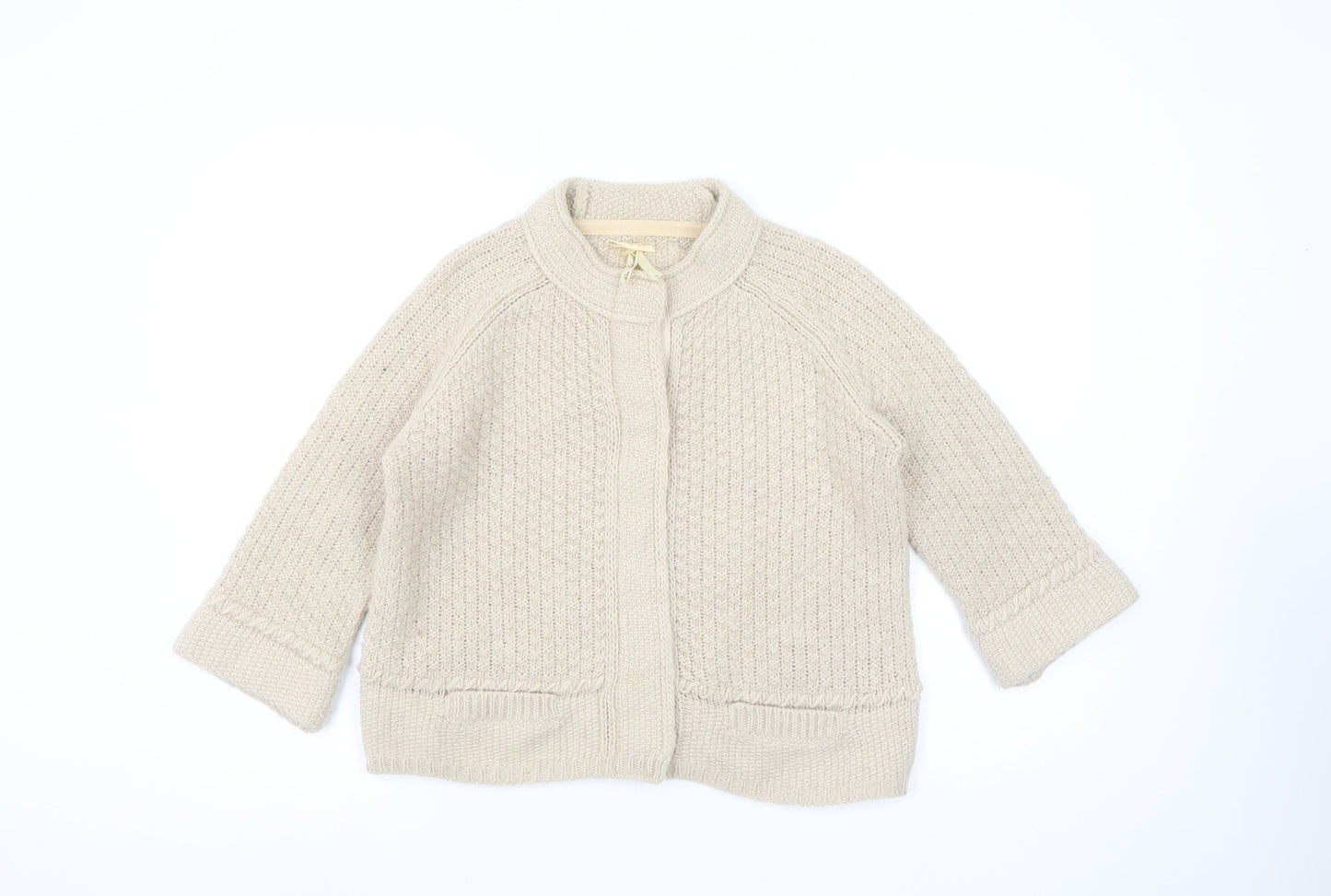 Womens UK Size 10 NEXT Beige Cardigan Jumper