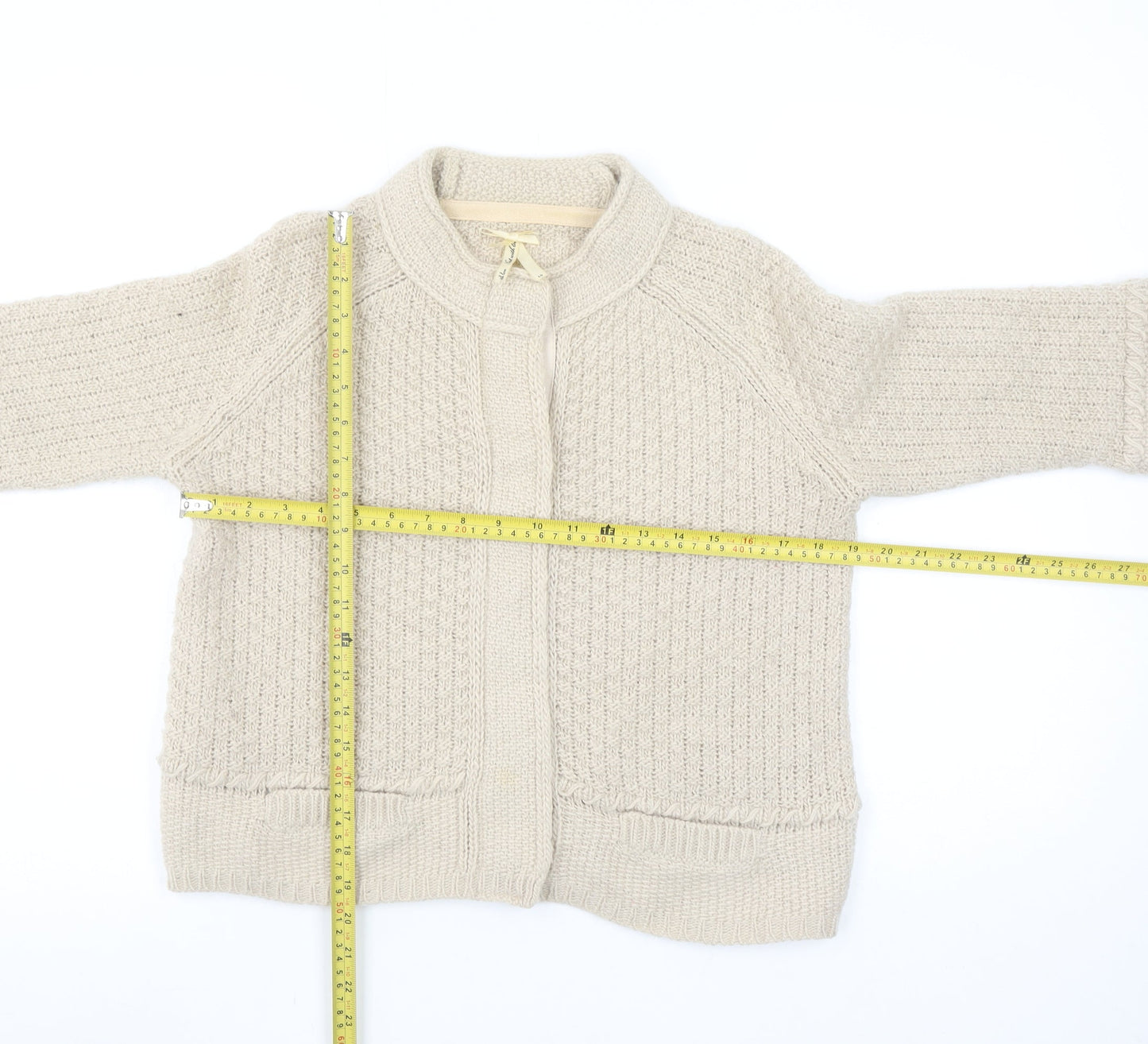 Womens UK Size 10 NEXT Beige Cardigan Jumper
