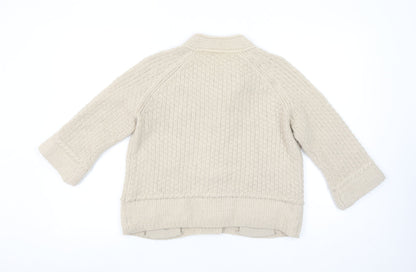 Womens UK Size 10 NEXT Beige Cardigan Jumper