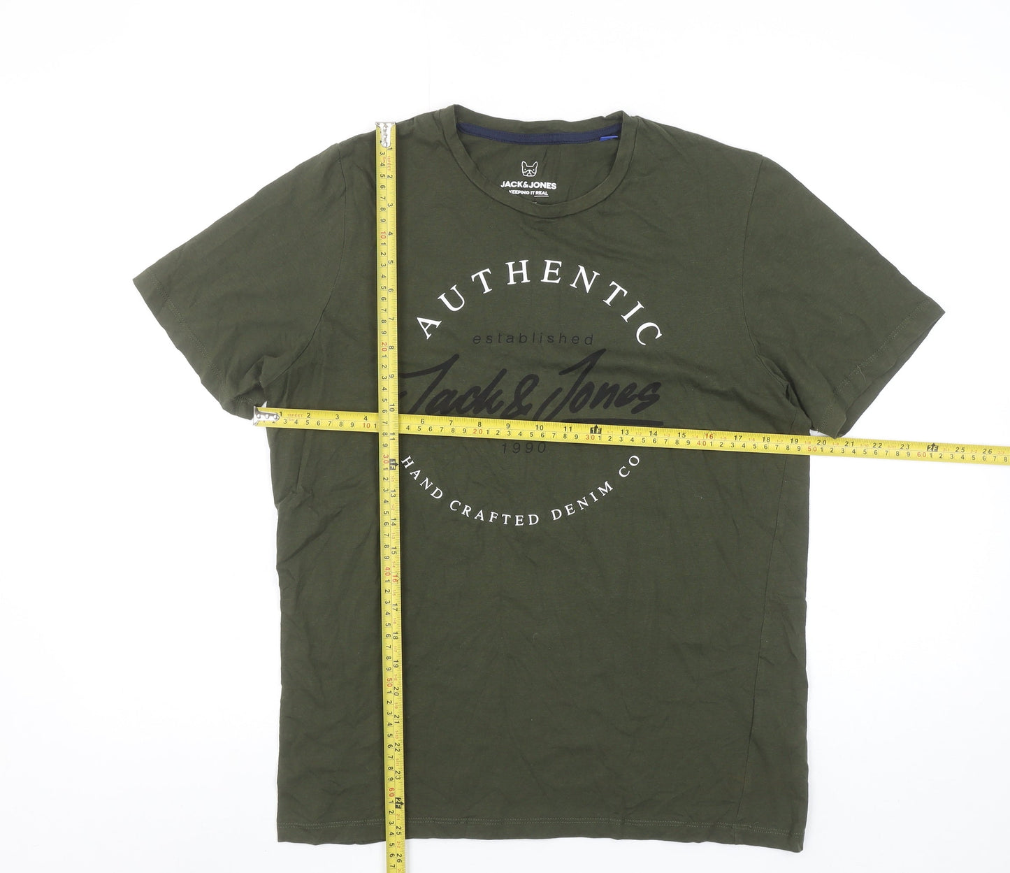 Boys UK Size 16 Years JACK & JONES Green Basic T-Shirt