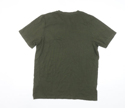 Boys UK Size 16 Years JACK & JONES Green Basic T-Shirt