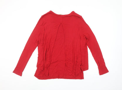 Womens UK Size 14 Phase Eight Red Basic Blouse