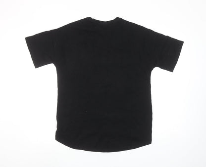 Womens UK Size 2XS Primark Black Basic T-Shirt
