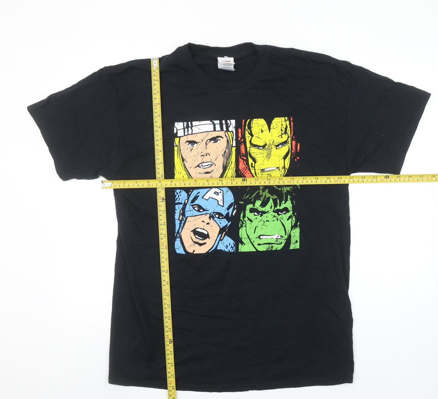 Marvel Comics Men's Black L Avengers Graphic T-Shirt