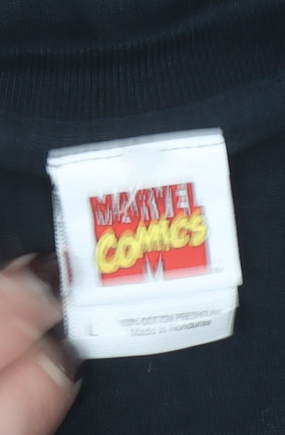 Marvel Comics Men's Black L Avengers Graphic T-Shirt