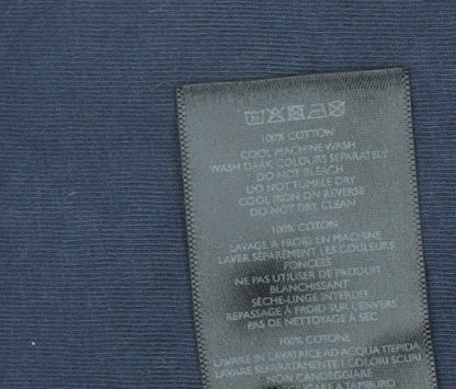 Pretty Green Men’s Blue Cotton Crew Neck T-Shirt Size S