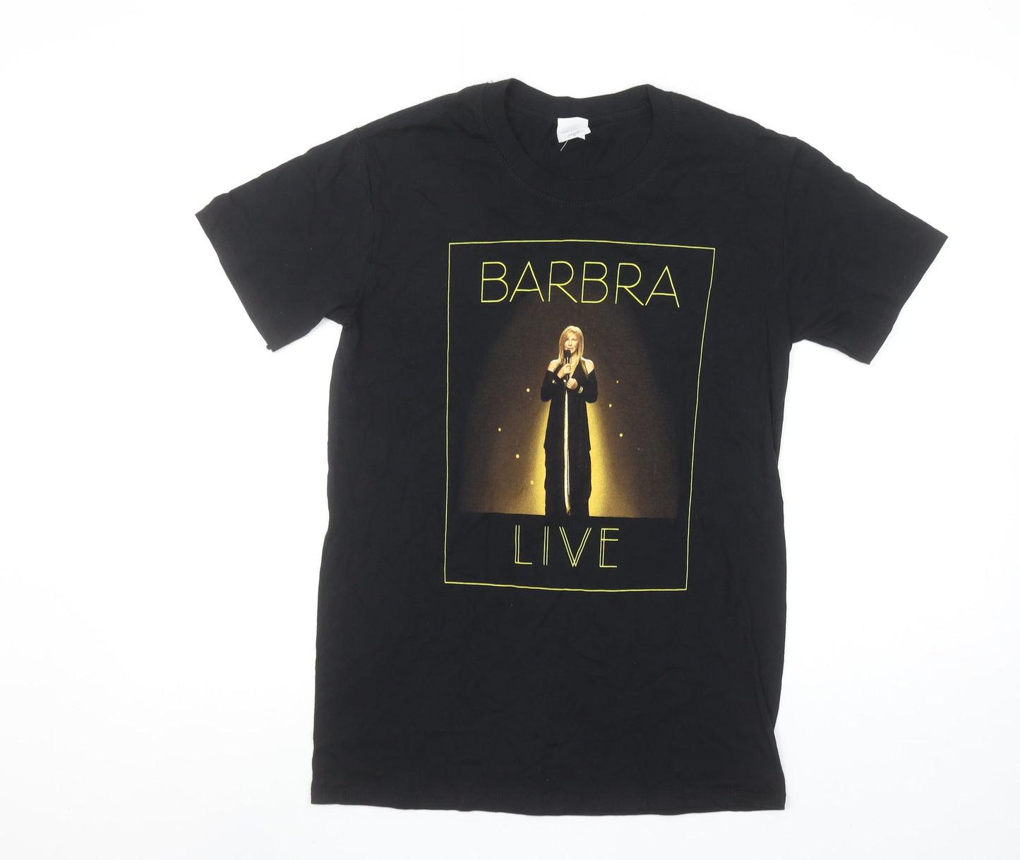 Womens UK Size S Gildan Black Basic T-Shirt