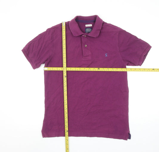 Joules Men's Purple Classic Fit Cotton Polo Shirt Size S