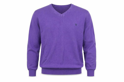 Mens UK Size L Crew Clothing Co. Purple Pullover Jumper