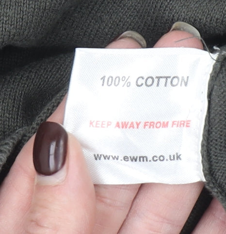 James Pringle Men's Green XL Cotton Crew Neck Pullover Jumper