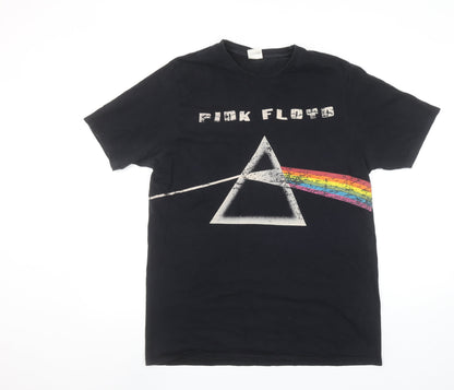 Pink Floyd Men's Black L Graphic Rock Band Cotton T-Shirt