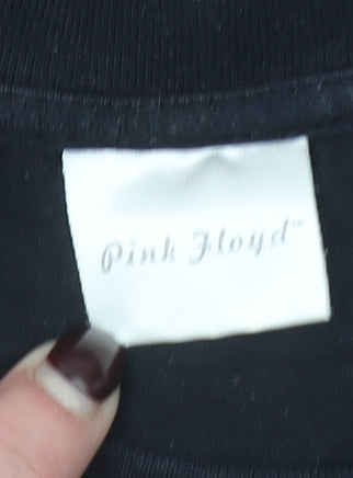 Pink Floyd Men's Black L Graphic Rock Band Cotton T-Shirt