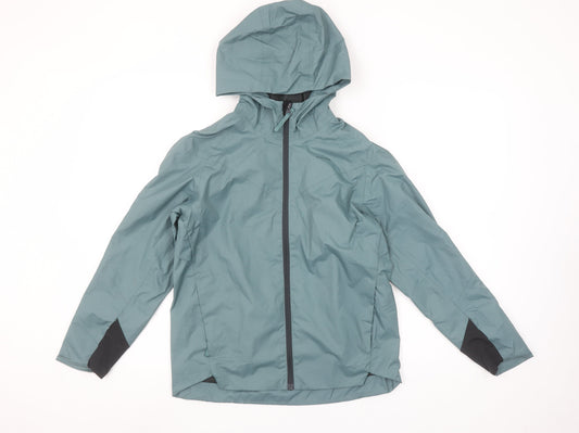 Boys UK Size 10-11 Years Quechua Green Rain Coat