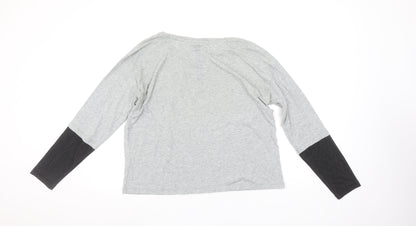 Womens UK Size 14 PUMA Grey Gym & Training Running & Jogging Yoga T-Shirt
