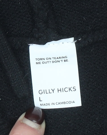 Girls UK Size L Gilly Hicks Black Cardigan Jumper