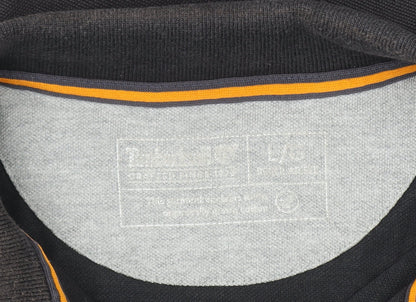 Timberland Men's Black Cotton Short Sleeve Polo Shirt Size L