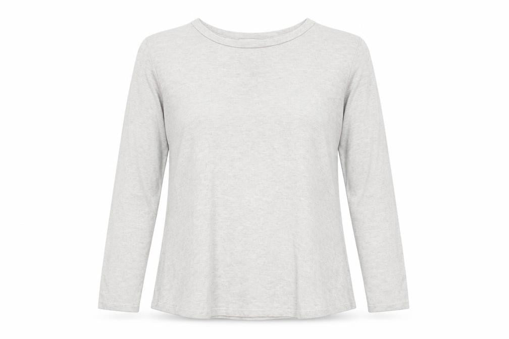 Womens UK Size One Size Alexara Grey Basic T-Shirt