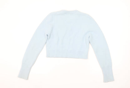 Womens UK Size 12 Zara Blue Pullover Jumper