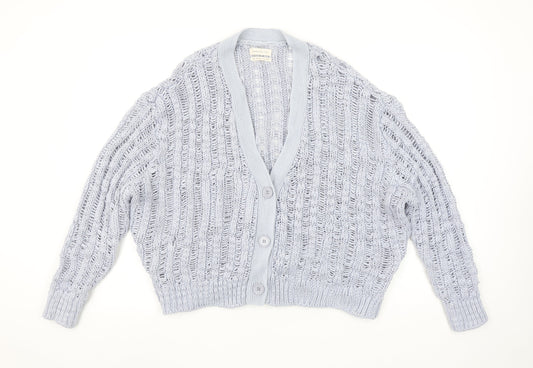Womens UK Size M Urban Outfitters Grey Cardigan Jumper