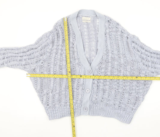 Womens UK Size M Urban Outfitters Grey Cardigan Jumper