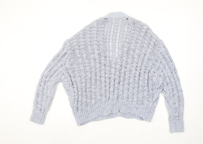 Womens UK Size M Urban Outfitters Grey Cardigan Jumper