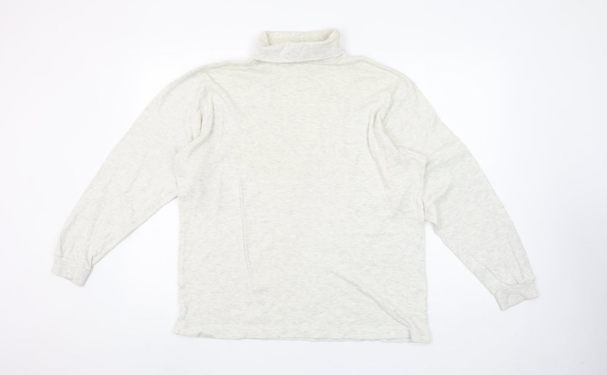 Unisex Adults UK Size M BHS Ivory Basic T-Shirt