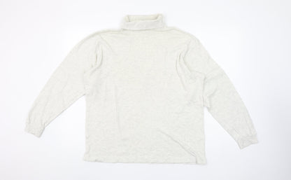 Unisex Adults UK Size M BHS Ivory Basic T-Shirt
