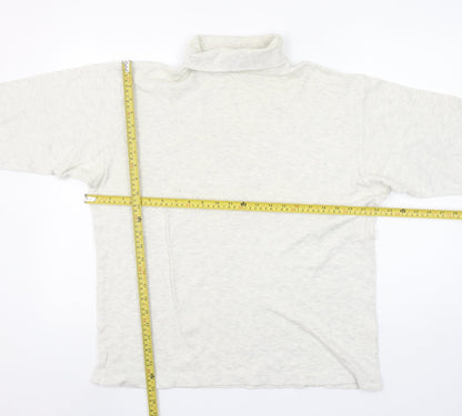 Unisex Adults UK Size M BHS Ivory Basic T-Shirt