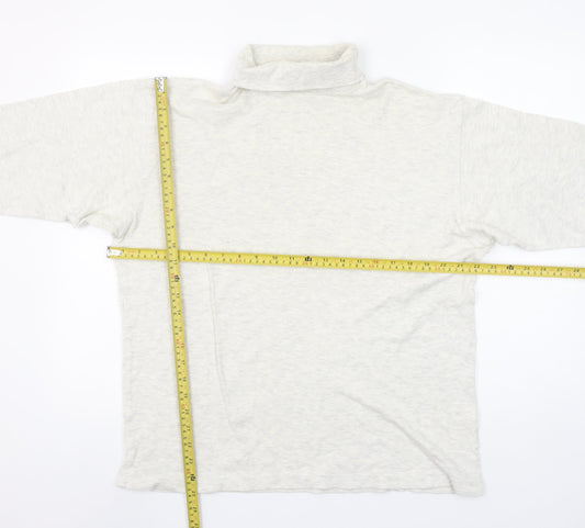 Unisex Adults UK Size M BHS Ivory Basic T-Shirt
