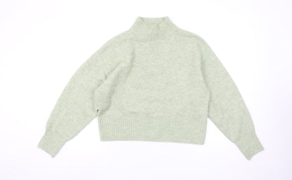 Womens UK Size S Monki Green Pullover Jumper