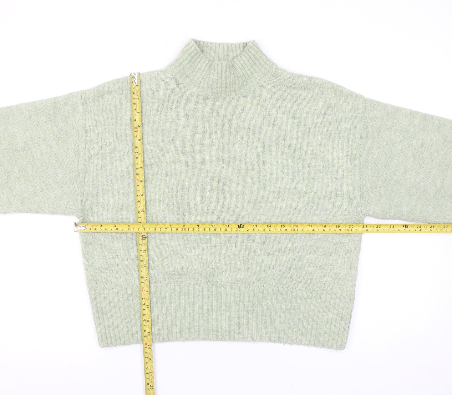 Womens UK Size S Monki Green Pullover Jumper