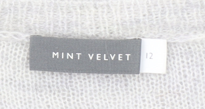 Womens UK Size 12 Mint Velvet Grey Pullover Jumper