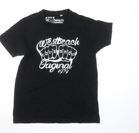 Westbeach Men’s Black Short Sleeve Graphic T-Shirt Size L