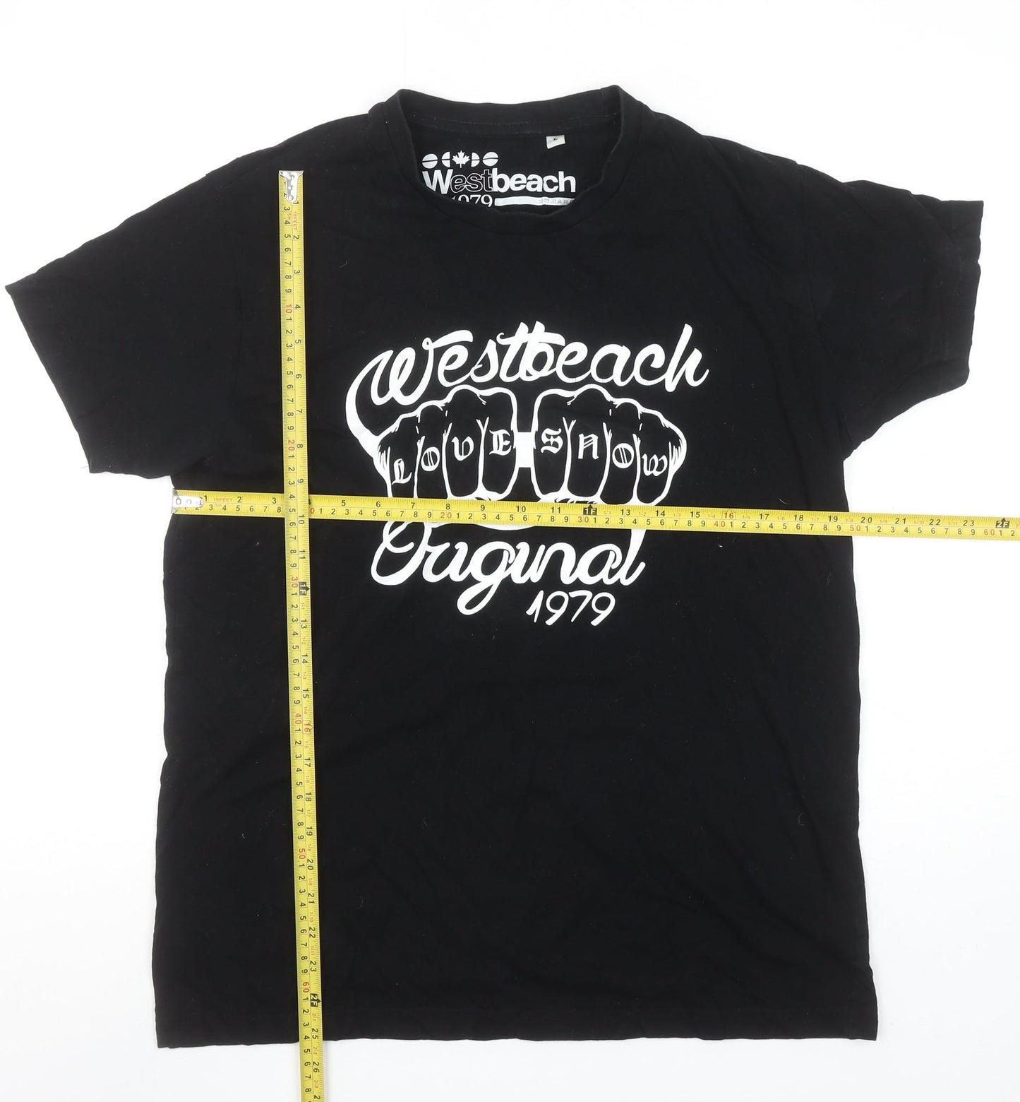 Westbeach Men’s Black Short Sleeve Graphic T-Shirt Size L