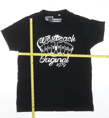 Westbeach Men’s Black Short Sleeve Graphic T-Shirt Size L