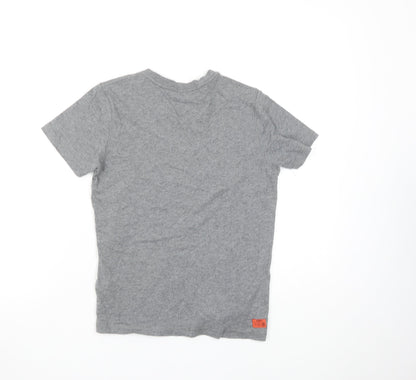 Boys UK Size 10 Years Diesel Grey Basic T-Shirt