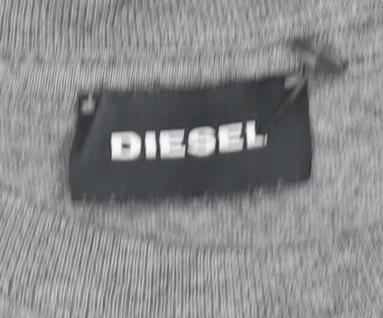 Boys UK Size 10 Years Diesel Grey Basic T-Shirt