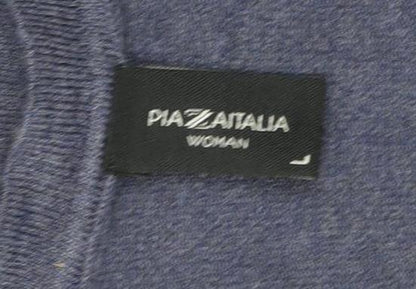 Womens UK Size S Piazza Italia Blue Cardigan Jumper