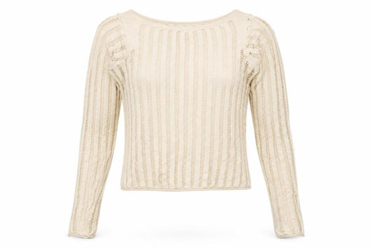 Womens UK Size M Urban Outfitters Beige Cropped Blouse